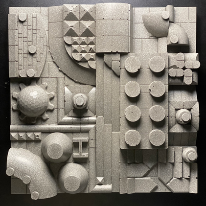 Lego Concrete Mosaic Julian Curiëre